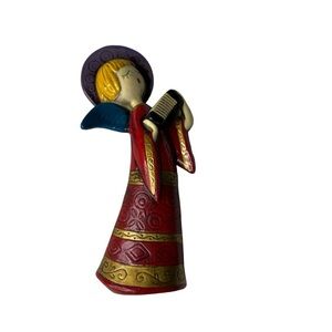 Ardco Angel Paper Mache Mid Century‎ 1960s Playing The Accordion Japan